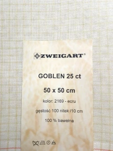 Tkanina Zweigart Goblen 25ct 50x50 cm
