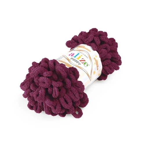 Włóczka Alize Puffy nr 108 bordowy