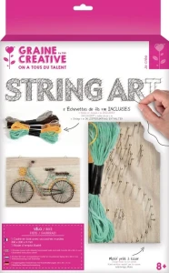Zestaw kreatywny do string art - rower