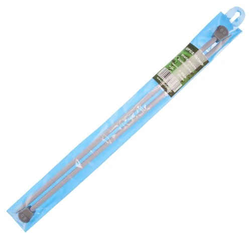 Proste, aluminiowe druty do wełny 6mm