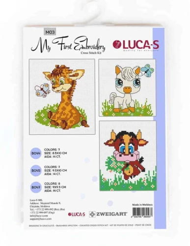 Zestawy do nauki haftowania dla dzieci LUCA-S