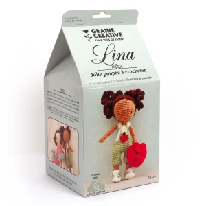 Zestaw do szydełkowania amigurumi - lalka Lina