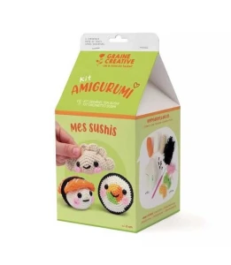 Zestaw do szydełkowania amigurumi - sushi