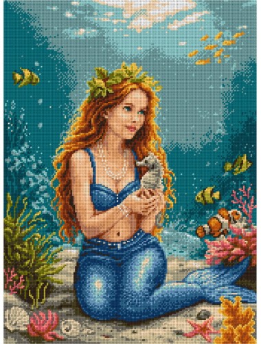 Zestaw do haftu krzyżykowego syrenka 9019 Ariadna