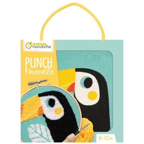 Zestaw do punch needle dla dzieci - tukan