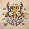 drewniane puzzle ryś