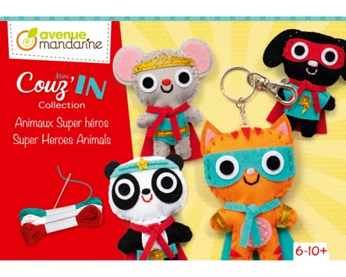 Zestaw kreatywny do szycia z filcu - breloczki