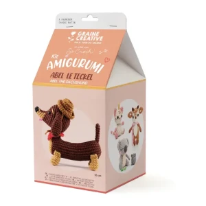 Zestaw do szydełkowania amigurumi - jamnik