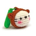 Zestaw do szydełkowania breloka - niedźwiadek amigurumi