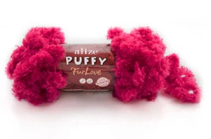 Włóczka Alize Puffy FurLove nr 798 różowy