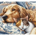 Zestaw do haftowania Ava Stitch kot i pies