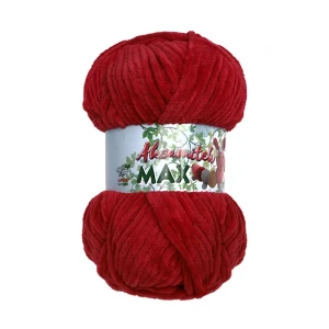 Włóczka Opus Natura Aksamitek MAX nr 160 czerwony