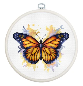 Zestaw do haftu krzyżykowego motyl monarcha BC102 LUCA-S