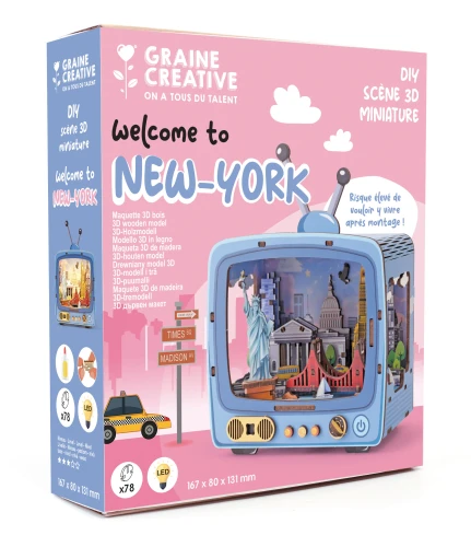 Diorama model 3D DIY Nowy Jork