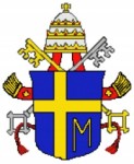 Kanwa z nadrukiem herb papieski (7149)