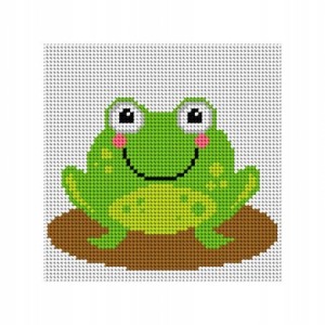 Kanwa z nadrukiem żabka (1037)