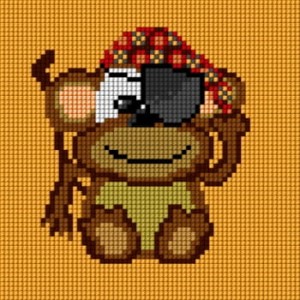 Zestaw do haftu małpka (5732)