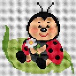 Kanwa z nadrukiem biedronka (1023)