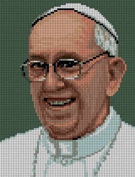 kanwa z nadrukiem Papież Franciszek 5490 po