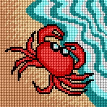 Zestaw do haftu krab 5603