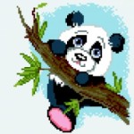 Kanwa z nadrukiem Panda 5595 przed