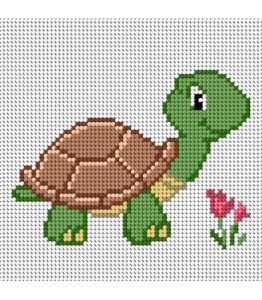 Kanwa z nadrukiem żółwik (1056)