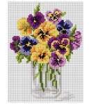 Kanwa z nadrukiem bratki (2016)