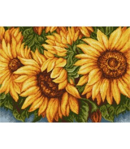 Kanwa z nadrukiem słoneczniki (9004)