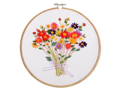 zestaw do haftu z tamborkiem