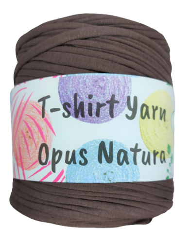 T-shirt Yarn brązowy