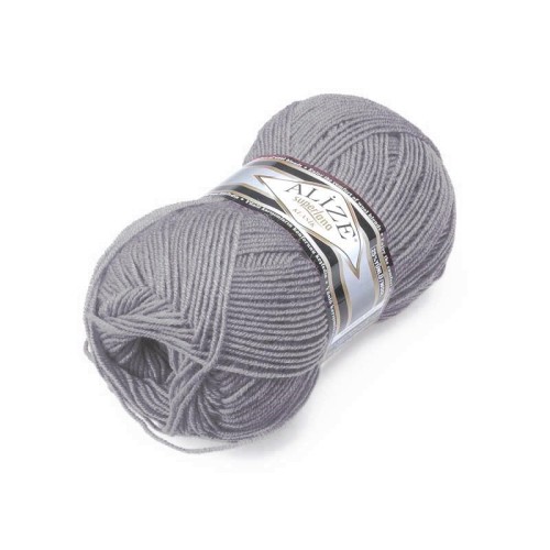 Alize Superlana Klasik nr 87 ciemny popielaty
