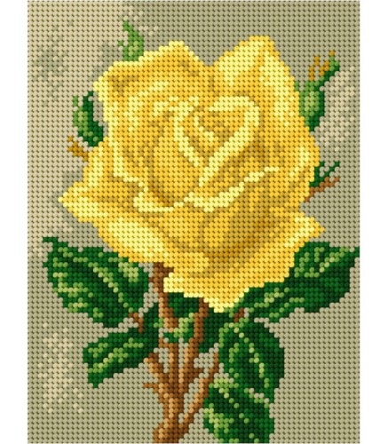 Kanwa z nadrukiem Ariadna róża