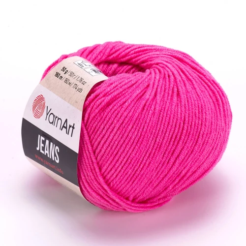 YarnArt jeans 42 intensywny róż