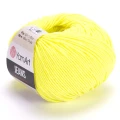 YarnArt jeans 58 neonowy żółty