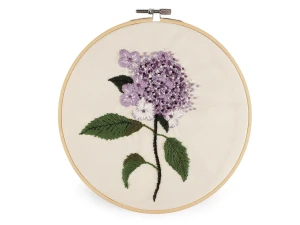 Zestaw do haftu płaskiego z tamborkiem i muliną wzór 1