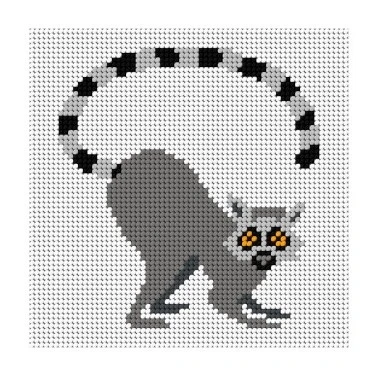 Zestaw do wyszywania lemur