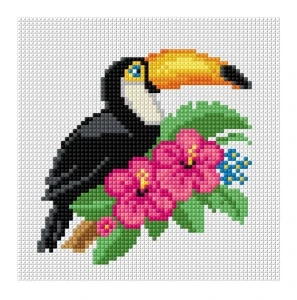 Kanwa z nadrukiem tukan (1057)