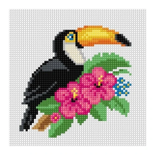 Kanwa z nadrukiem tukan 1057