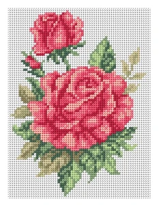 Kanwa z nadrukiem róże (2020)