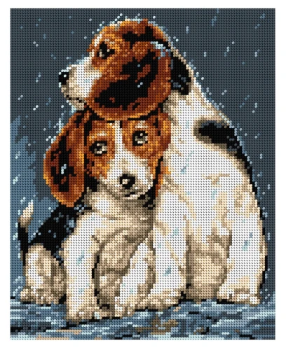 Zestaw do haftu psy Beagle