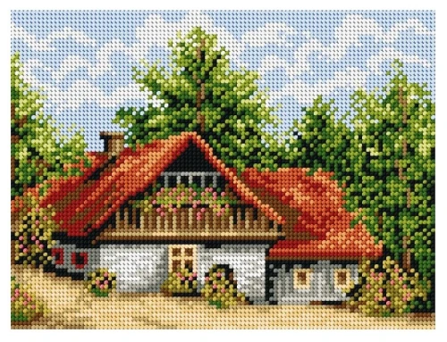 Zestaw do haftowania chatka 5009