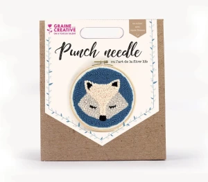 Zestaw kreatywny do punch needle - lisek