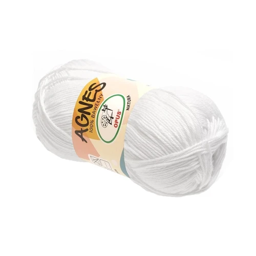 Włóczka bawełniana biała nr 1020