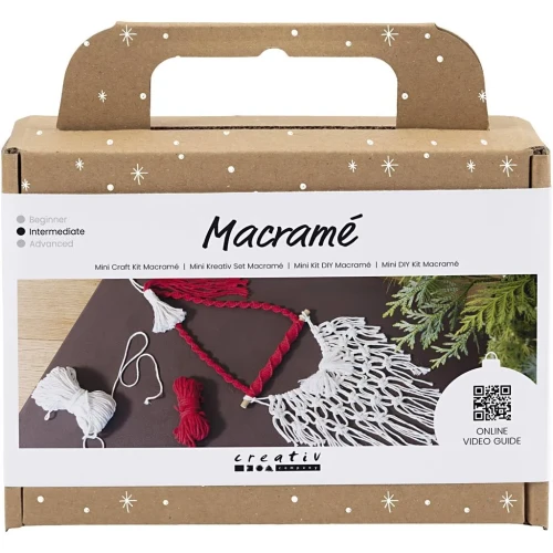Zestaw do zrobienia Mikołaja z makramy