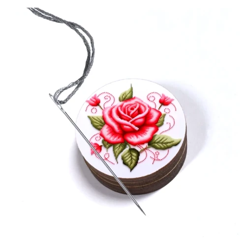 Magnetyczny uchwyt na igły róża