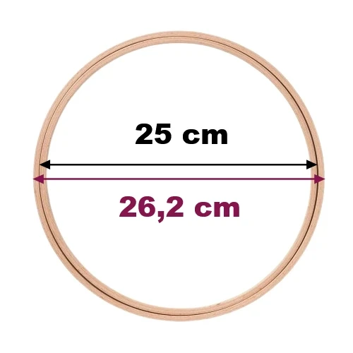Tamborek bezśrubowy Nurge 25cm